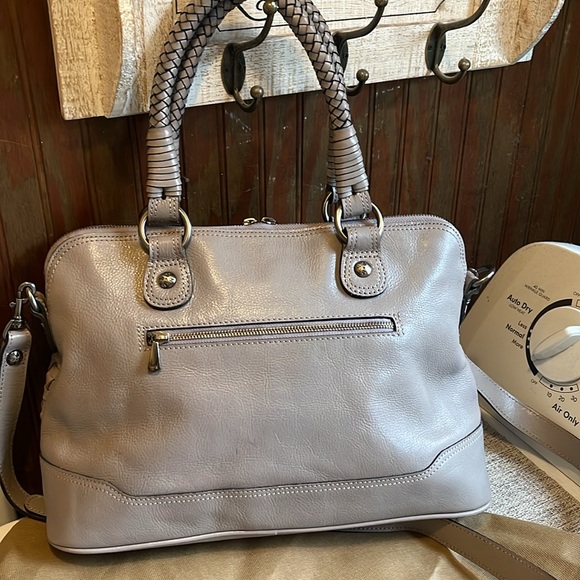 Patricia Nash woven leather satchel - Picture 7 of 14